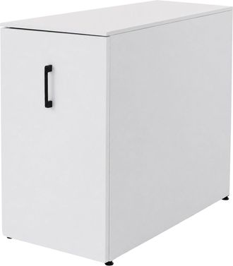 Hhg [nunca Usado] Armario Archivador Hhg-152, Armario De Oficina De Acero, Con Rueda De Apoyo Y Compartimentos De Almacenamiento, Metal, 74 X 43 X 80 Cm, 