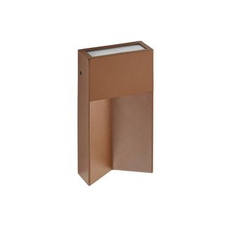 Lucande L&aacute;mpara de pared exterior de aluminio marr&oacute;n