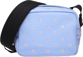 Alexander Wang Rhinestone Crossbody Tas met Verstelbare Schouderband - Dames - Schoudertassen - Blauw - ONE Size - Tassen