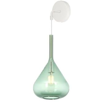 Top-Light Applique moderna top light kona 1177 bi a ve e27 led vetro verde