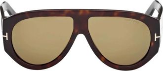 Tom Ford Bronson Zonnebril - Dames - Zonnebrillen - Bruin - 60 MM - Accessoires
