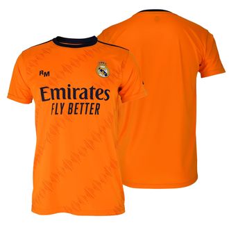 Real Madrid 24/25 Season Away Shirt Orange Adult Replica Official Licensed, orange, XXL