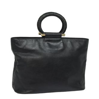 Celine Handbag Leather Black Leather Handbag (Pre-Owned)