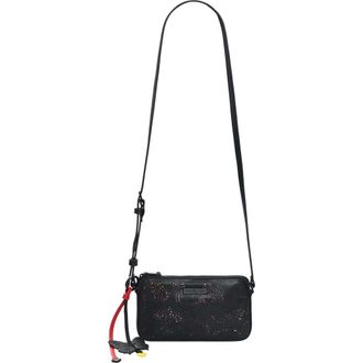 Desigual Small Peforated Faux Leather Crossbody Bag in Black at Nordstrom
