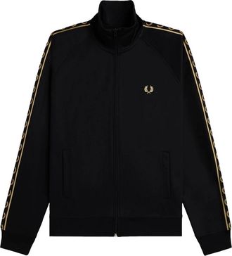 Fred Perry Hoodies & sweatvesten, Heren, Zwart, XL, Katoen, Klassieke Tricot Track Jacket