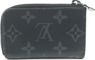 Louis Vuitton Black Monogram Eclipse Canvas Coin Purse/Coin Case (Pre-Owned)