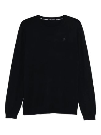 Karl Lagerfeld crew-neck sweater - Blue