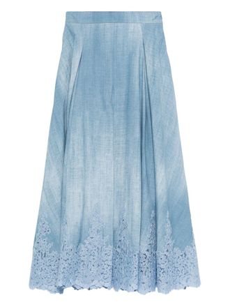 Ermanno Scervino Womens Skirts Clear Blue