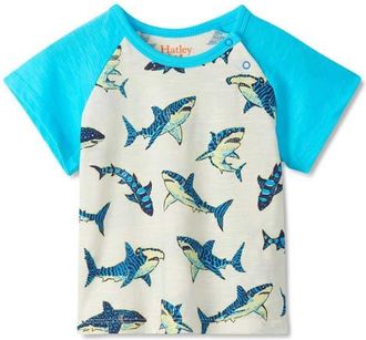 Hatley Kids Sharks Glow in the Dark Cotton Graphic T-Shirt in Glow In The Dark Sharks at Nordstrom, Size 12-18M