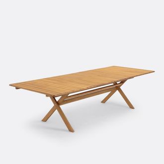 La Redoute Interieurs Plooibare tuintafel R&eacute;alto, acacia, 2 verlengstukken
