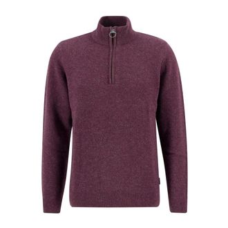 Barbour Maglione con zip corta Holden - - Knitwear - Uomo - Rosso - L