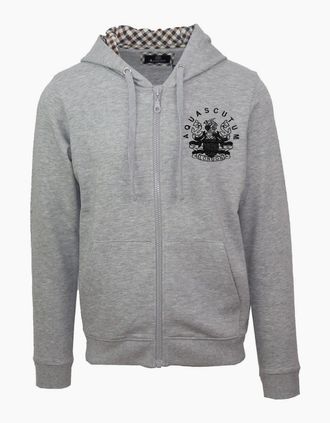 Aquascutum Mens Zp + Hoody S - Grey - Size: 2X large
