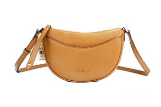 Michael Kors Michael Kors Dover Small Luggage Pebbled Leather Half Moon Crossbody Bag Womens Purse