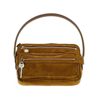 Acne Studios Handbags, female, Brown, Size: ONE SIZE Camero Party Suede