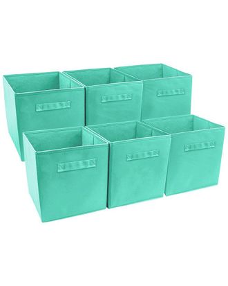 Sorbus Set of 6 Foldable Storage Cube Basket Bin