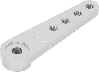 OEM Brazo De Servo Universal Extendido De 25t En Aluminio Para Modelos A Escala 1/8 Y 1/10, Color Plata