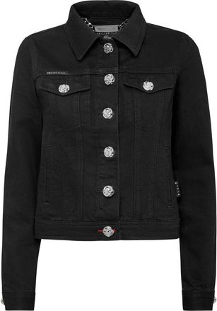 Philipp Plein Denim Jacket - Dames - Spijkerjassen - Zwart - XS - Denim - Jassen