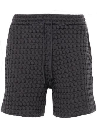 OAS Porto waffle-knit deck shorts - men - Cotton - L - Grey