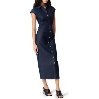 Rag & Bone Airflex Leah Cotton Blend Denim Shirtdress in Rinse at Nordstrom Rack, Size 10