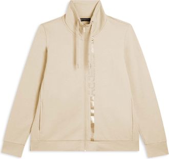 Freddy Felpa da donna con zip, collo alto e dettagli oro