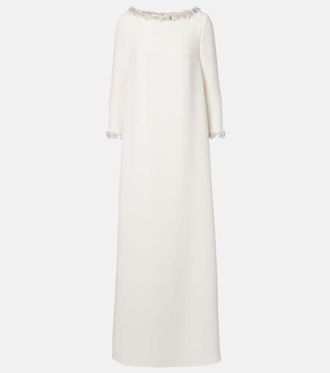 SAFiYAA Vestido de novia Lanai de crep&eacute; adornado