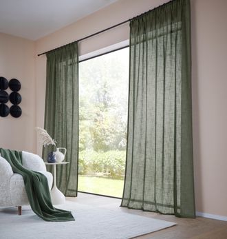 LeGer Home by Lena Gercke Gardine »Marusha« Multifunktionsband 1 Stk. tlg. 1 Schal, Leinenoptik, gewebt, verschiedene Grössen