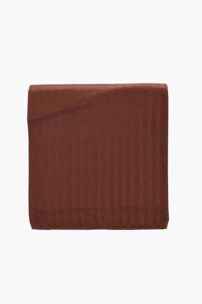 Corneliani Solid Color Pocket Square with Chevron Motif size Unica