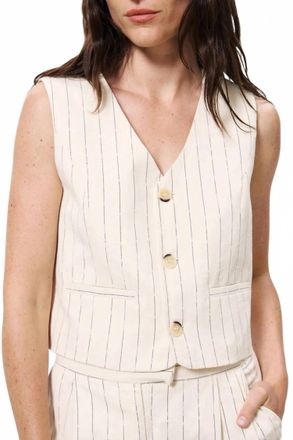 FRNCH Ersilia Vest In Beige