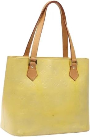 Louis Vuitton Tweedehands leren Louis Vuitton tassen - Dames - Vintage Shopper - Geel - ONE Size - Leer - Vintage