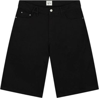 Arte Katoenen Bermuda Shorts met Riemdetail - Heren - Korte Broeken - Zwart - W44 - Katoen - Korte Broeken