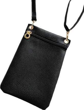 Generic Backpack Womens - Stylish Everyday Crossbody Bag Perfect For Mobile Phones Versatile Shoulder Purse For Casual Outings And Special Events (Black, One 