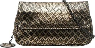 Bottega Veneta Pre-owned Clutches, female, Brown, Size: ONE SIZE Pre-owned Intreccio Mirage Leather Chain Shoulder Bag