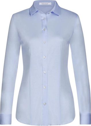 Soluzione - Camiceria Ticino Blouse 760-269 - Dames - Overhemden - Blauw - S - Overhemden