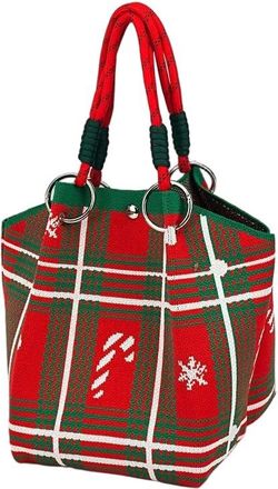 Generic NYSDM Merry Christmas Kind Santa Claus Knitted Handbag