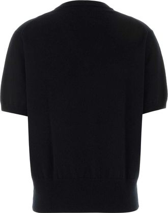 Extreme Cashmere Womens Black Stretch Cashmere Blend N&acirc;&deg;490 Sweater Raven Maglieria