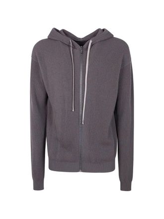 Rick Owens Zipperd Hoodie Knit Jacket