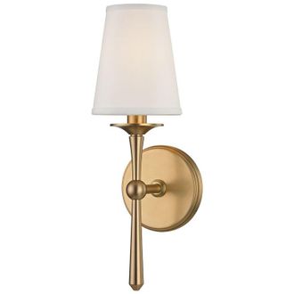 Hudson Valley Lighting Hudson Valley - Islip 1 Light Wall Sconce Aged Brass with Off White Shade