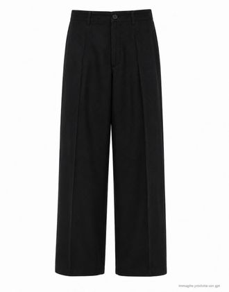 Nine In The Morning Black Damiano Carrot Linen Blend Trousers