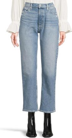 Paige Sawyer Covered Button Fly Womens Jeans Storybook Distressed : 30 29, Cotton/Denim/Polyurethane