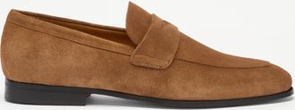 Russell & Bromley BEDALE Mens Brown Suede Thin Sole Loafer