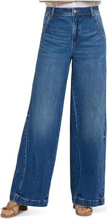 NYDJ Gracie Wide Leg Jeans in Wild River Womens Clothing Wild River : 14 32, Cotton/Denim/Elastane