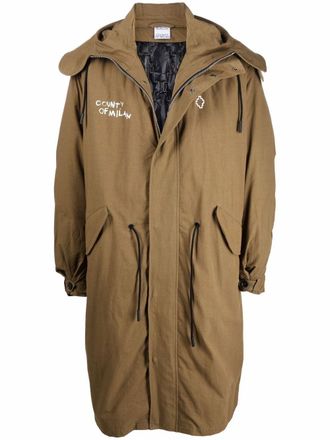 Marcelo Burlon Parka met capuchon - Groen