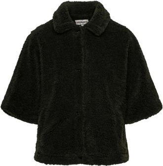 &Co Woman Chelsey Teddy Jas - Dames - Jassen - Groen - Maat: 2XL Poliester