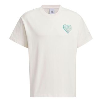 adidas originals V-Day Short Sleeve T-Shirt (Gender Neutral) Asia Sizing White JE3469