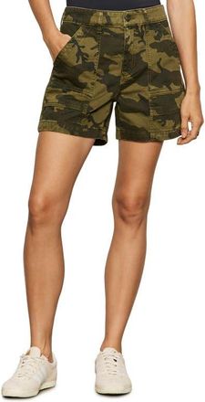 Sanctuary Boyfriend Utility Shorts in Rambler Camo Green at Nordstrom, Size 25