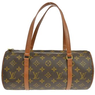 Louis Vuitton Papillon Handbag Monogram Canvas Brown Canvas Handbag (Pre-Owned)