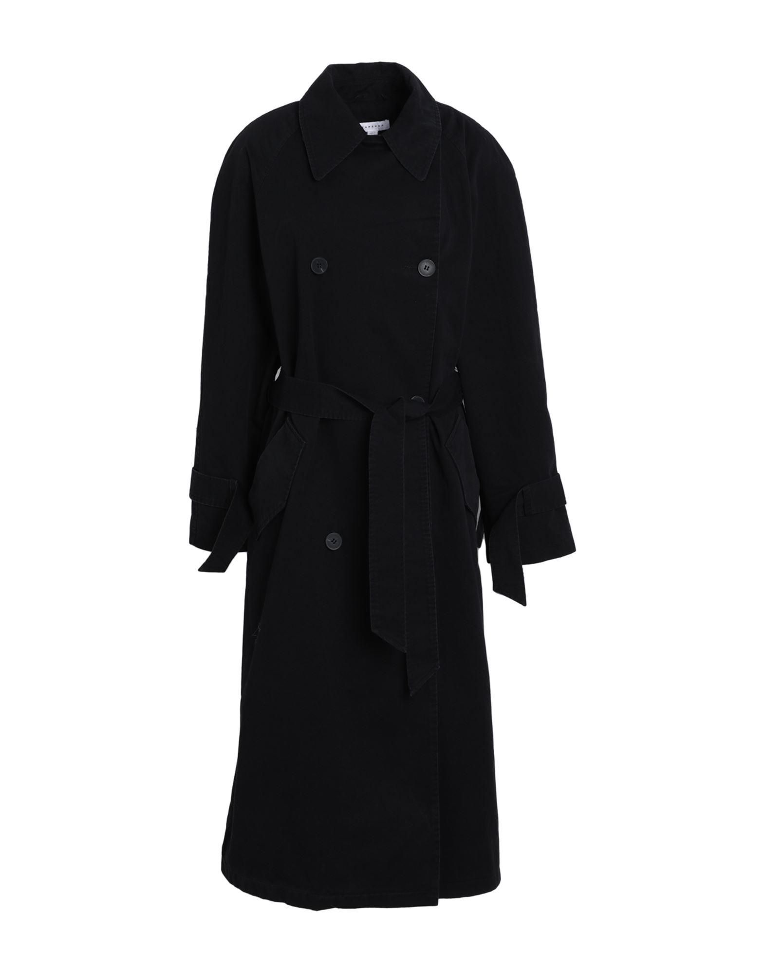 Topshop Regen Trenchcoat Schwarz Oversize Strickjacke Cardigan - Main Image