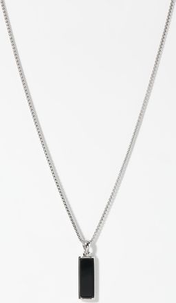 Le 31 Mens Black minimalist pendant necklace