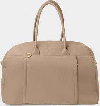 Katie Loxton Nylon-Luxe Weekend Bag in Taupe at Nordstrom