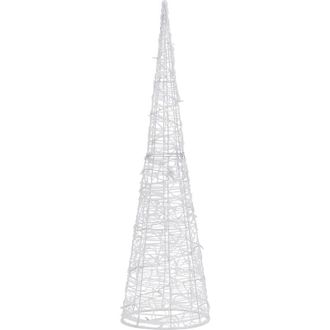 vidaXL Vidaxl - Pir&aacute;mide Decorativa Cono Acr&iacute;lico Luces Led De Colores 120 Cm